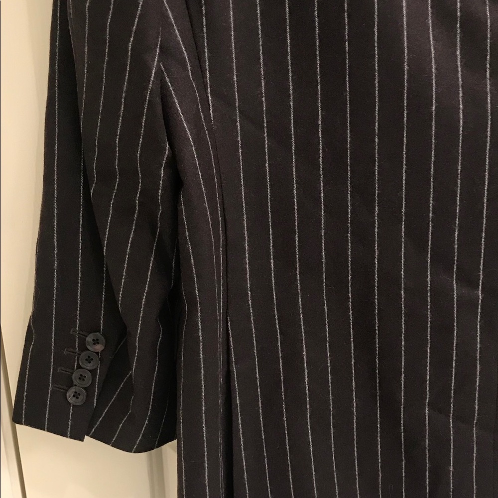 Samuelsohn Brown Stripe Wool Sport Coat Blazer - Picture 6 of 16